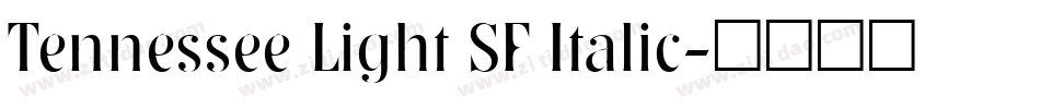Tennessee Light SF Italic字体转换